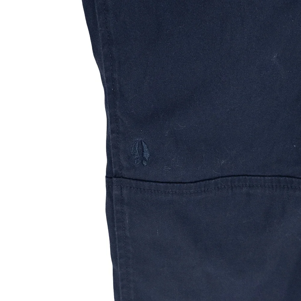 Bearded Goat Mens M Pants Navy Blue Elastic Waist Stretch Twill Gorpcore Utility - Picture 5 of 16